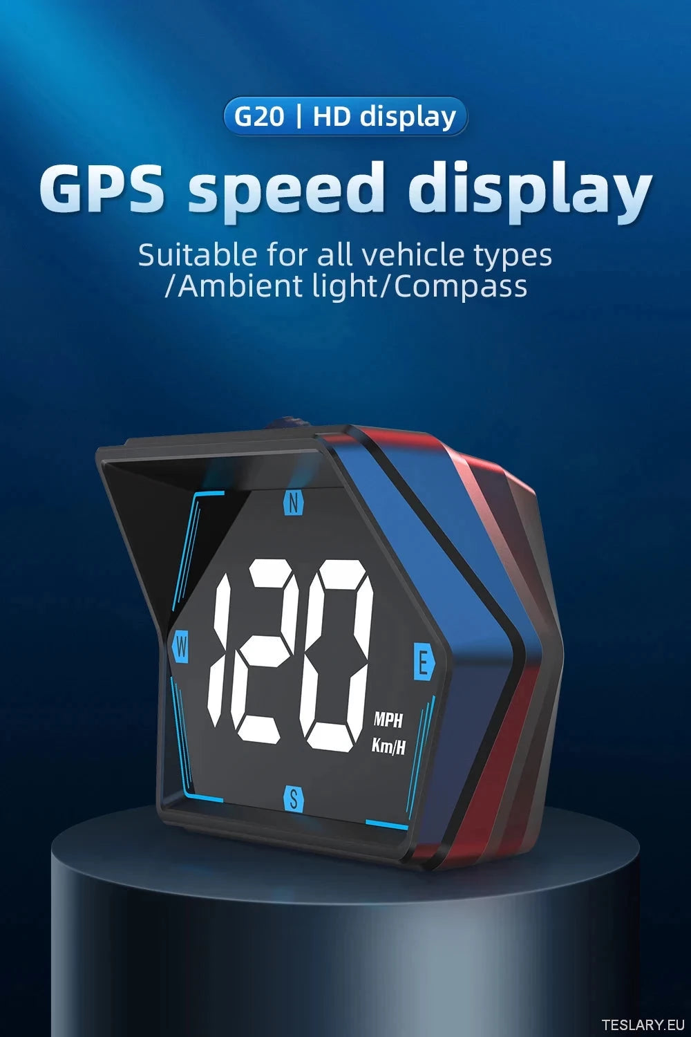 SmartDrive 2024: Advanced Car HUD með GPS og öryggisviðvörunum