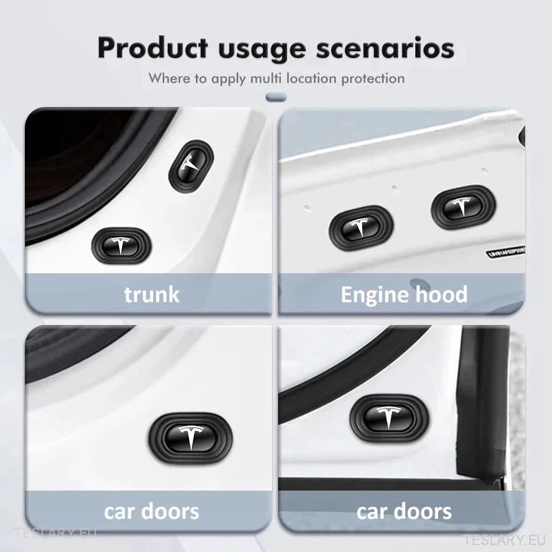 Tesla 3 Y S X hang, redukáló ütés -elnyelő párnák logóval - 12 Pack