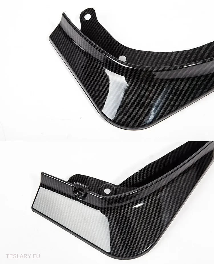Tesla Model Y Mud flapper/Splash Guards TPU/Black Carbon eller White