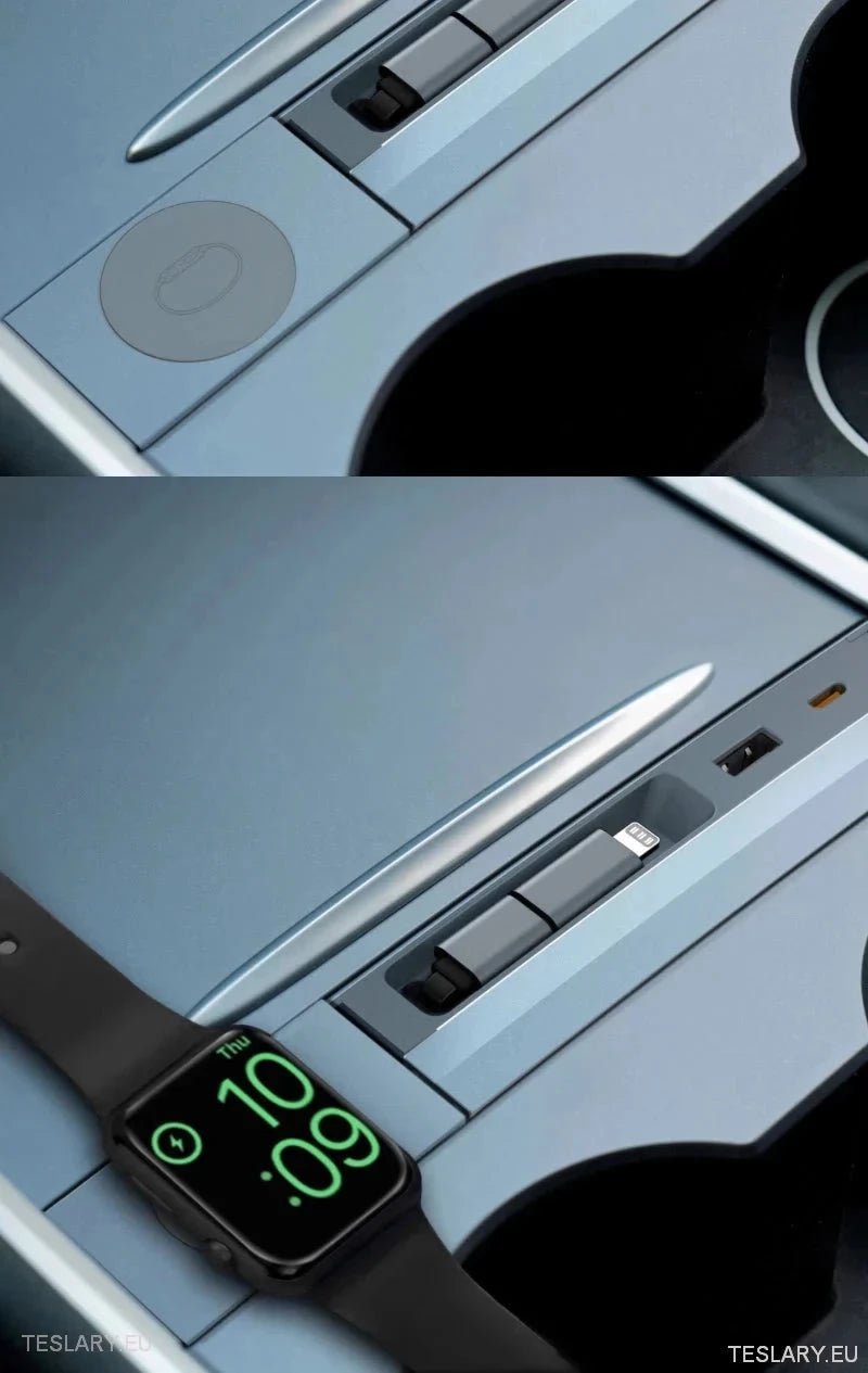 4 Port USB Smart Hub pour Tesla 3/Y, y compris le support Apple Watch
