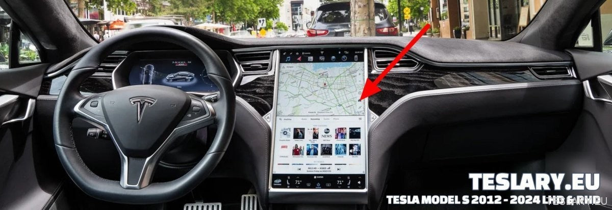 Tesla Model S/X temperert glassskjermbeskytter