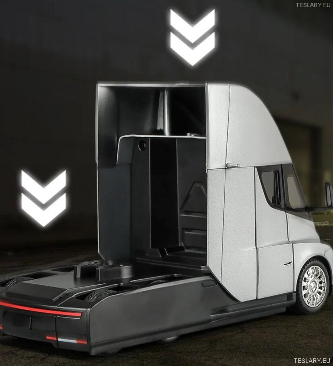 TESLA SEMI TRAILER TRUCKOTORTOTORTÓW 1:24 Nieoficjalna wersja