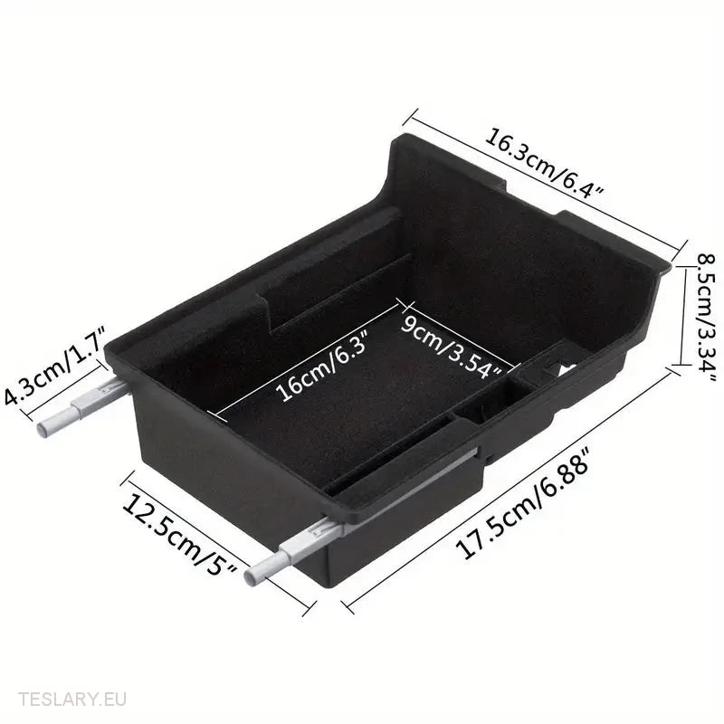 Organisateur de la console centrale Tesla Modèle 3/Y avec ports USB et retour à ressort