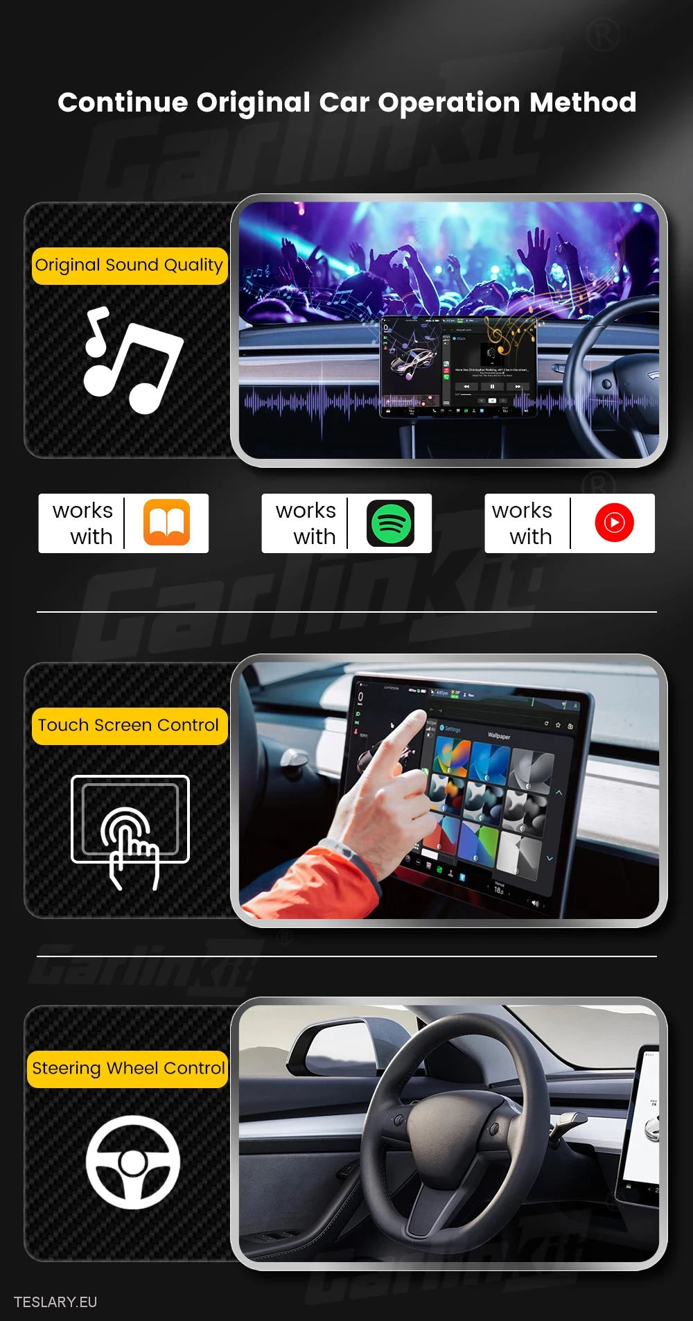 Tesla Wireless Adapter für CarPlay für Android & Apple -Geräte