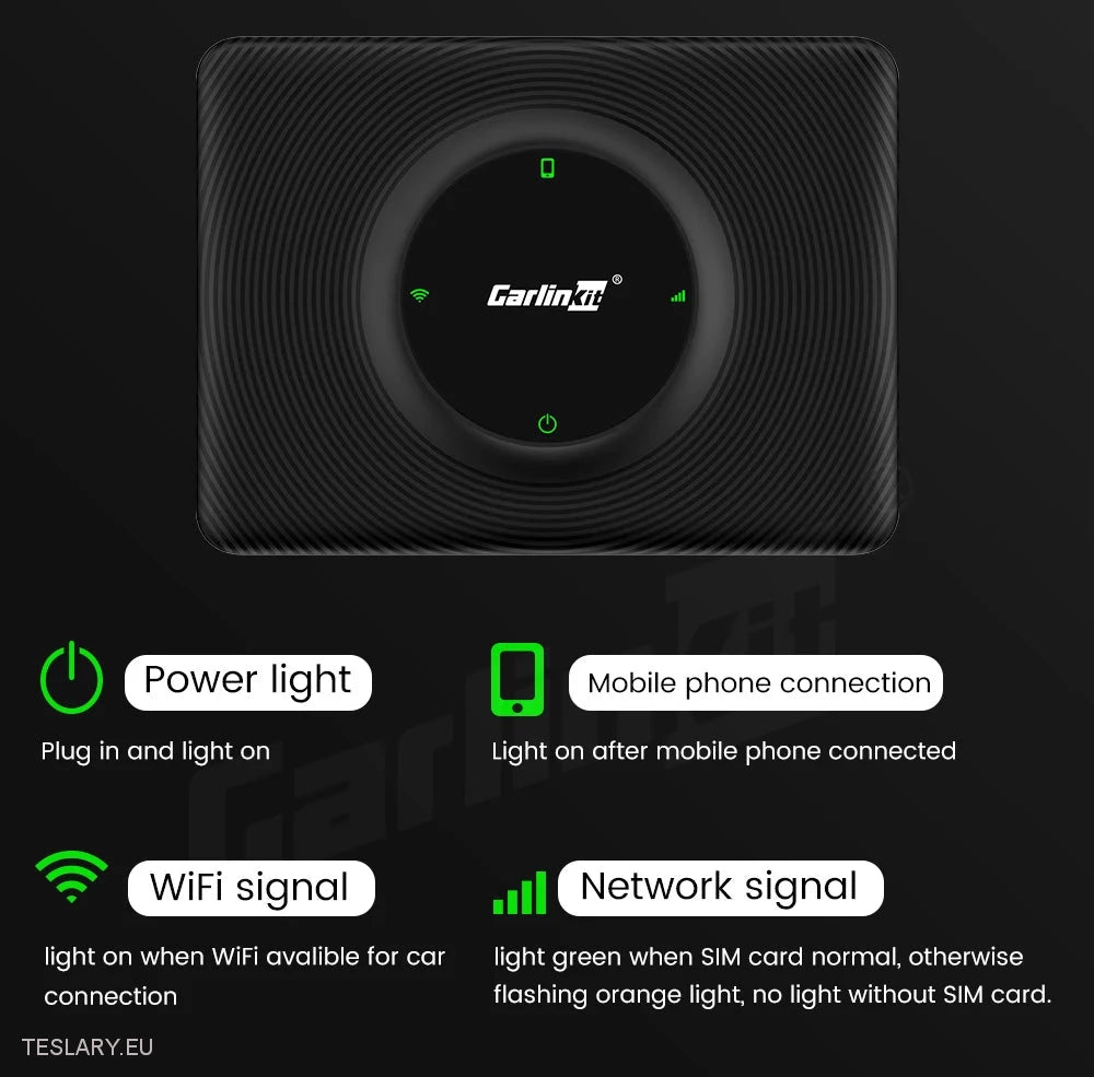 Tesla Wireless Adapter für CarPlay für Android & Apple -Geräte