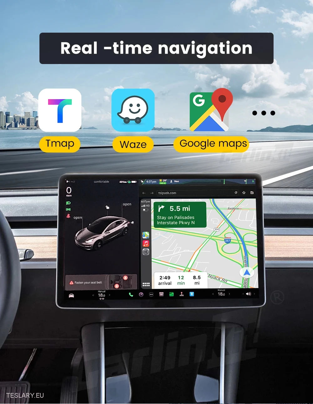 Tesla Wireless Adapter für CarPlay für Android & Apple -Geräte