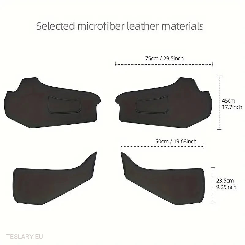 Tesla Model 3/Y Center Console Side PU Kožená chránič