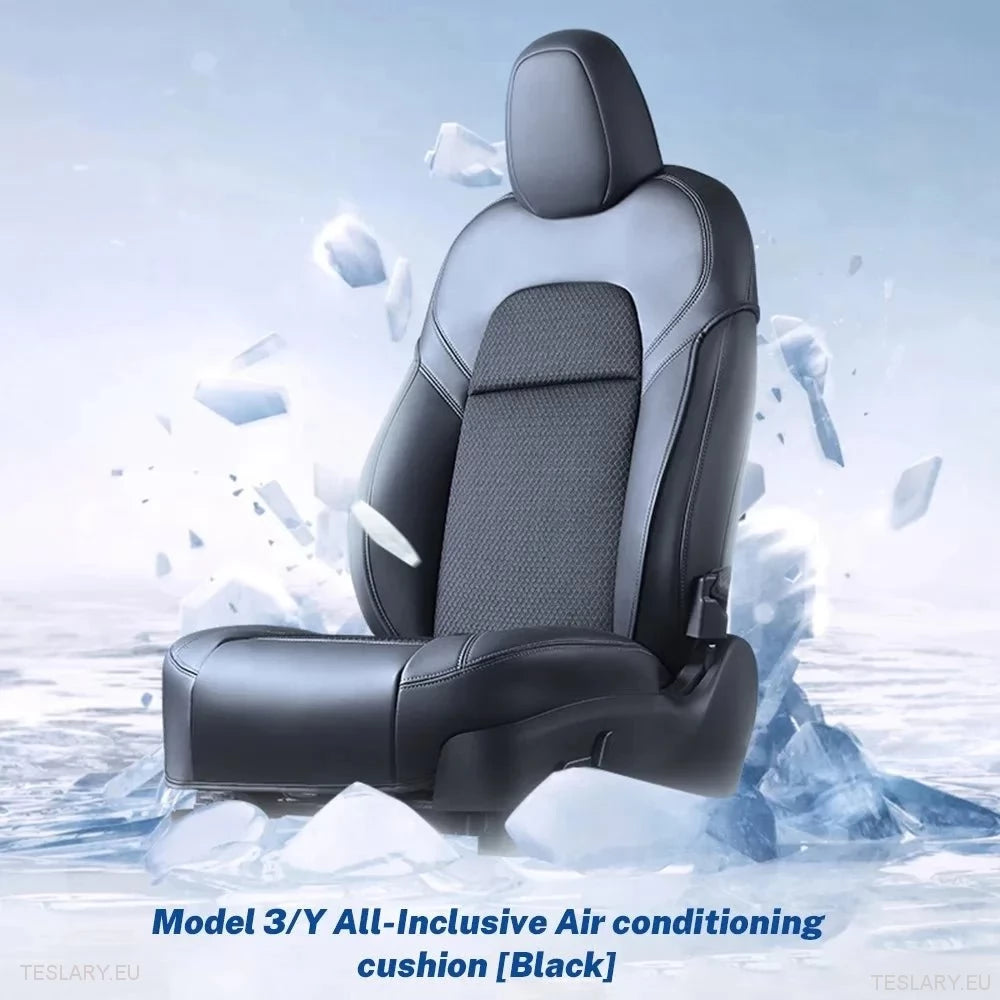 Tesla Model 3/Y Ventileret sædet (r) i sort eller hvidt PU -læder (1 stykke)