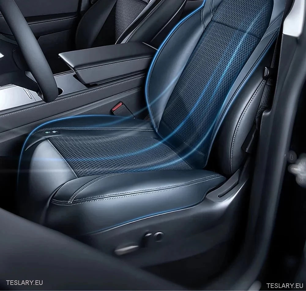 Tesla Model 3/Y Ventileret sædet (r) i sort eller hvidt PU -læder (1 stykke)