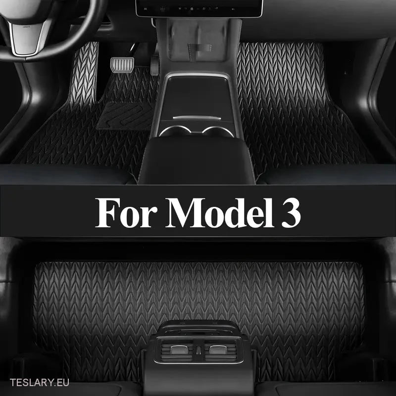 Tesla Model 3 Vlastní podlahové rohože pro kožené podlahy PU (levá ruka)