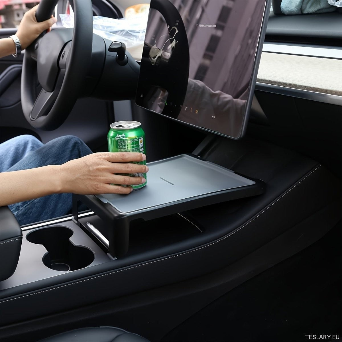 Plateau de console centrale pour Tesla Modèle 3/Y noir