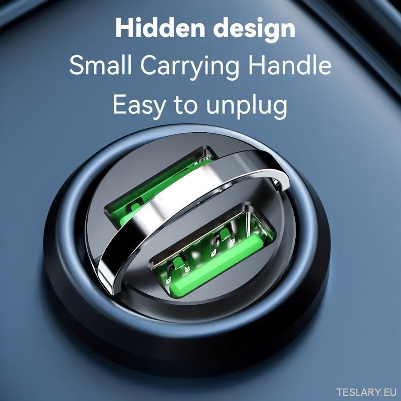 Mini Adaptateur multi-port USB Fast Charger adapté à Tesla, BYD et à d'autres véhicules électriques