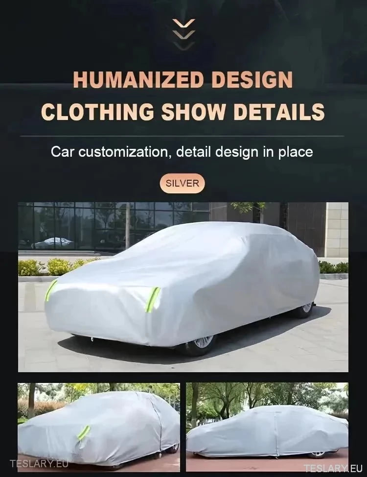 Cubierta/protector de automóvil de 4.9m de interiores/exteriores adecuado para Tesla Model 3/Y