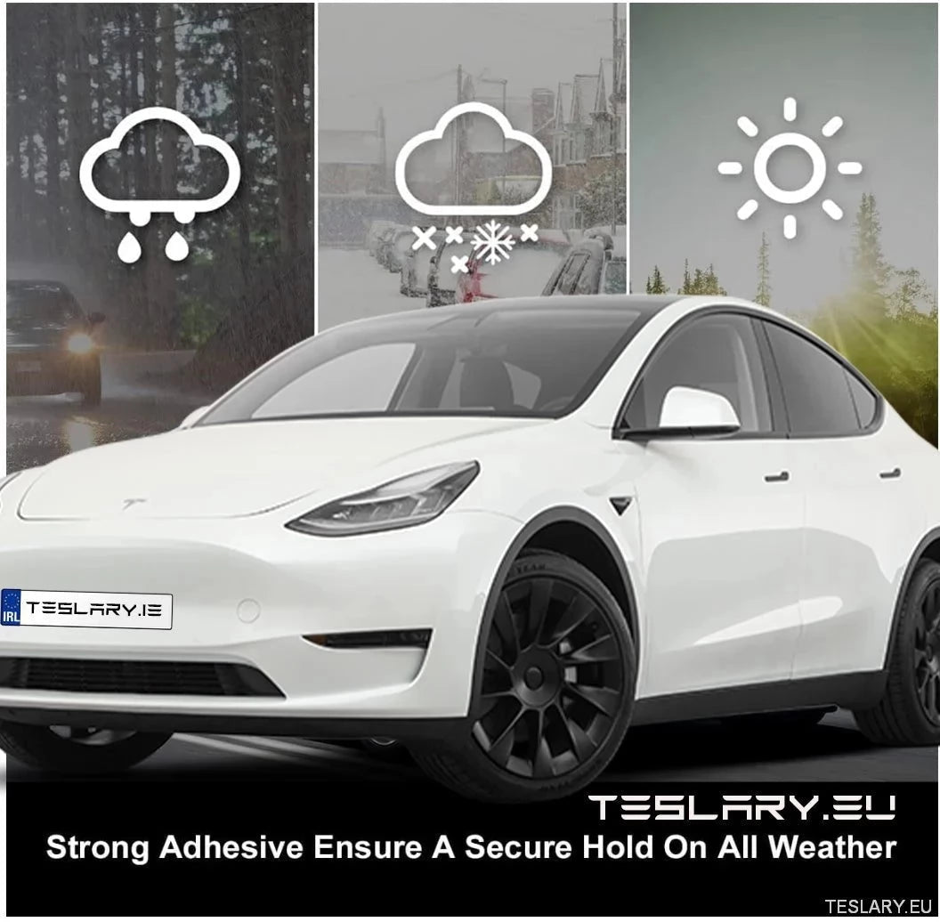 License Plate Holder Velcro - TESLARY Tesla Shop Accessories Europe Nederlands Ireland Deutschland Espana Alicante France Italia