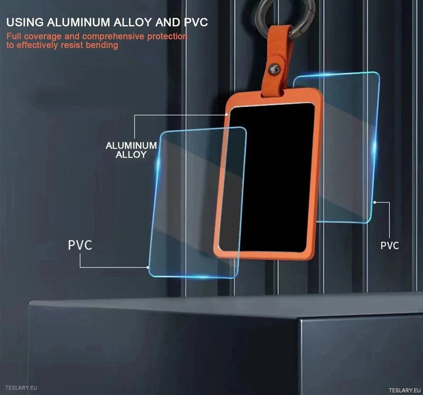Key Case Cover für Aluminiumlegierung für Tesla 3/y RFID -Schlüsselkarten