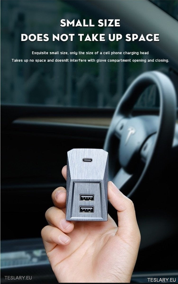 Tesla 3/Y Glove Box Docking Station (kun venstre hånd)