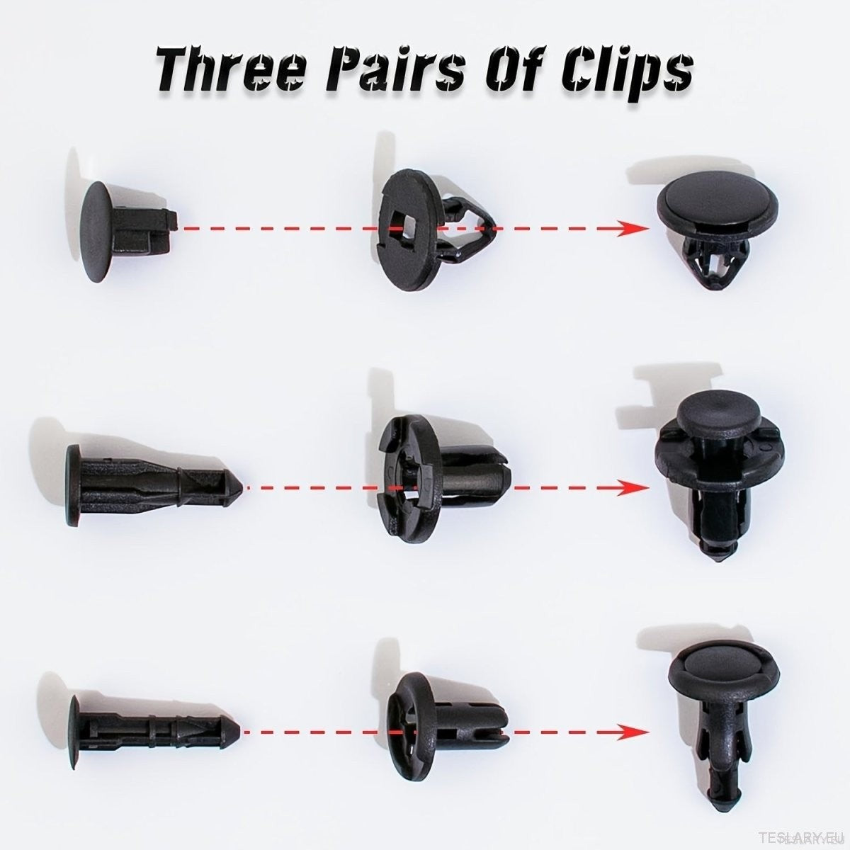 Tesla Cuerpo Tesla Corredor de fijador interno y externo Clip Pack 70 piezas