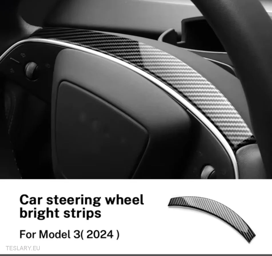Tesla Model 3 Highland/Model Y Juniper Rattet Carbon Fiber Black Style Kit