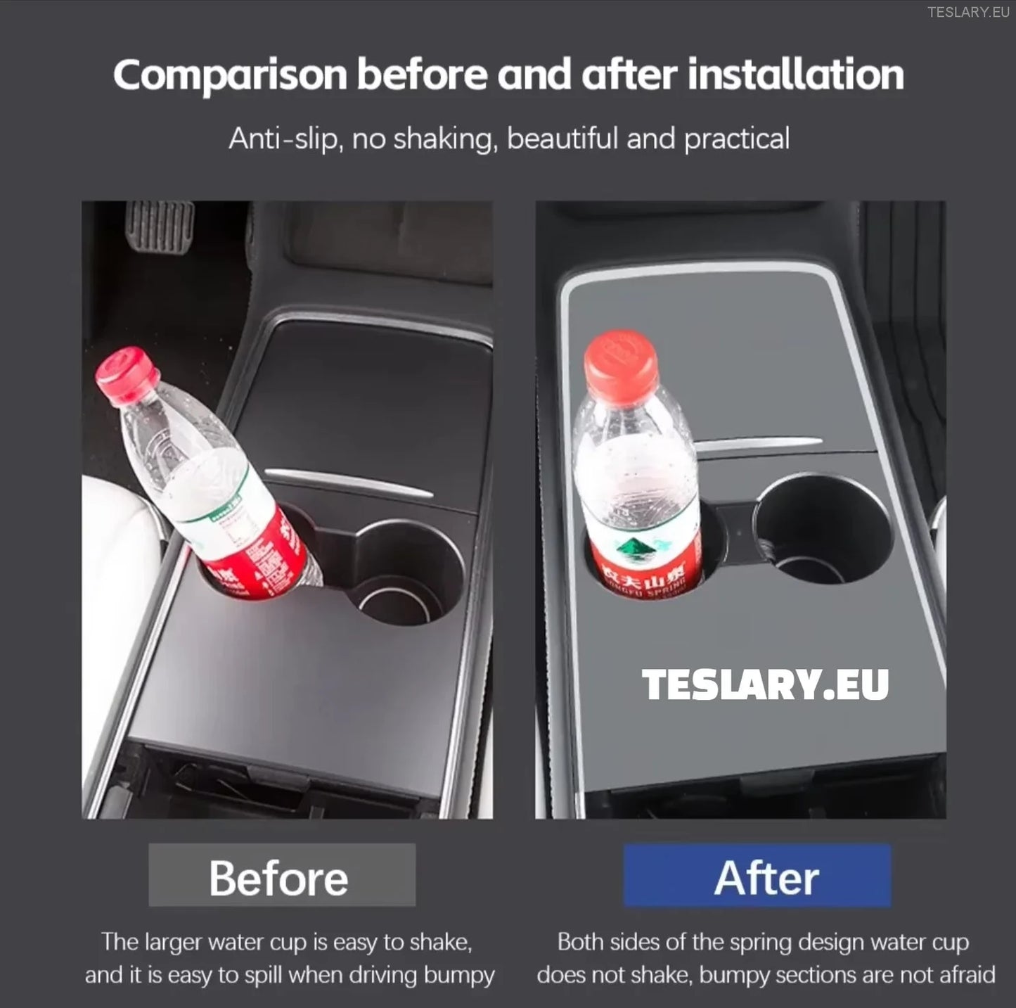 Tesla Model 3/Y Center Console Cup Holder Limiter til að stöðva leka