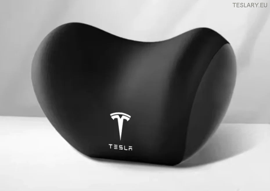 Tesla Model 3 Y S X възглавница за шия и лумбална поддръжка възглавница с лого (черно)
