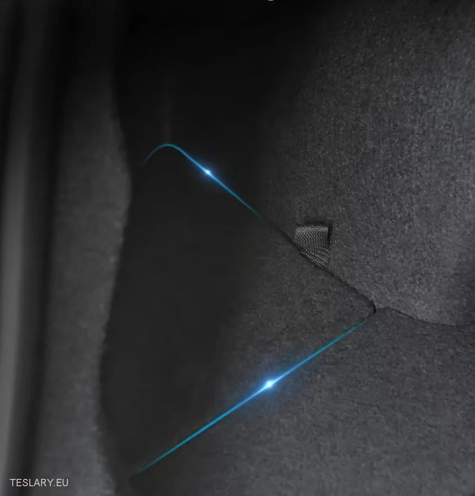 Poches latérales de l'organisateur de tronc Tesla Modèle Y avec couvercles (2)