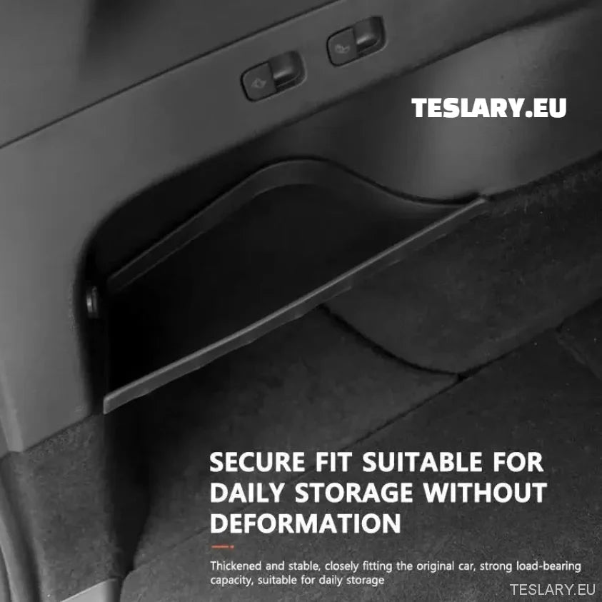 Tesla modell Y csomagtartó szervező oldalsó polc tárolása