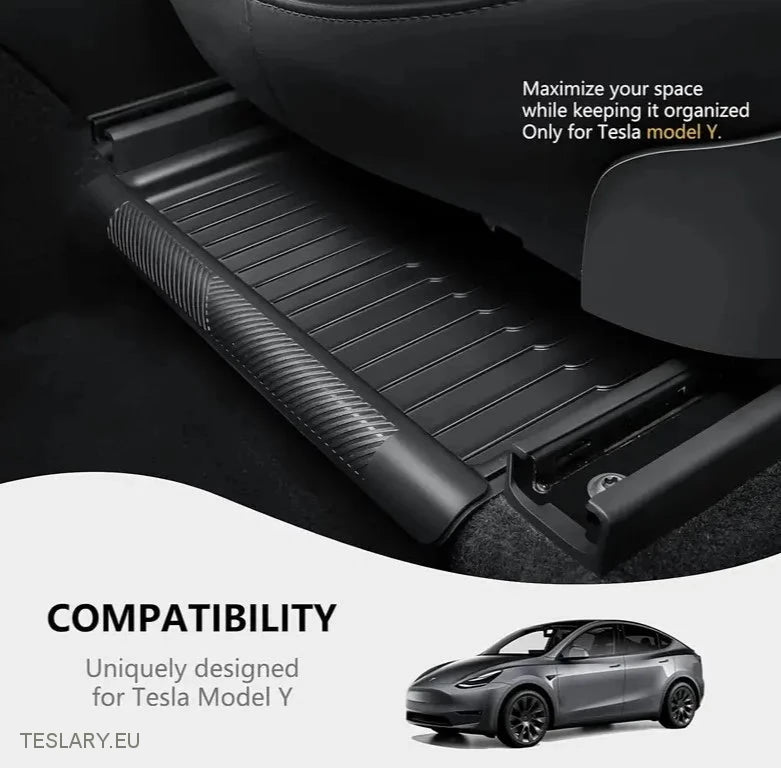 Tesla Model Y Организатор на таблата с подложка с капак за поверителност