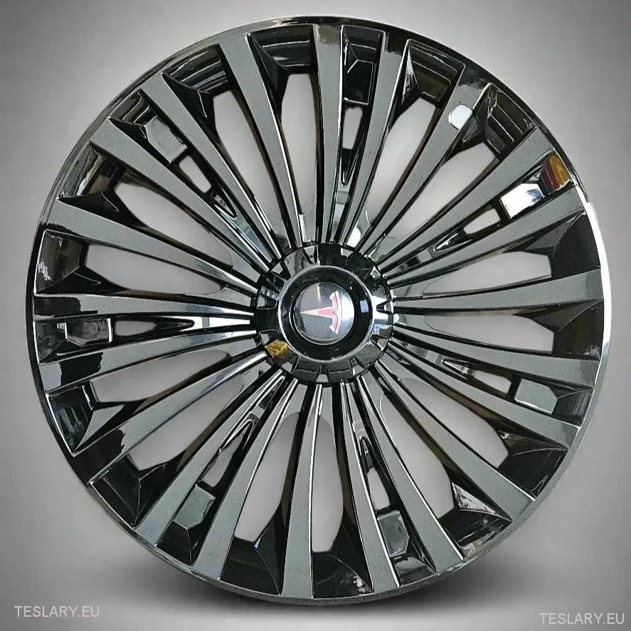 Tesla Model Y 19" Pełne pokrycie kół Cyclone - połysk czarny
