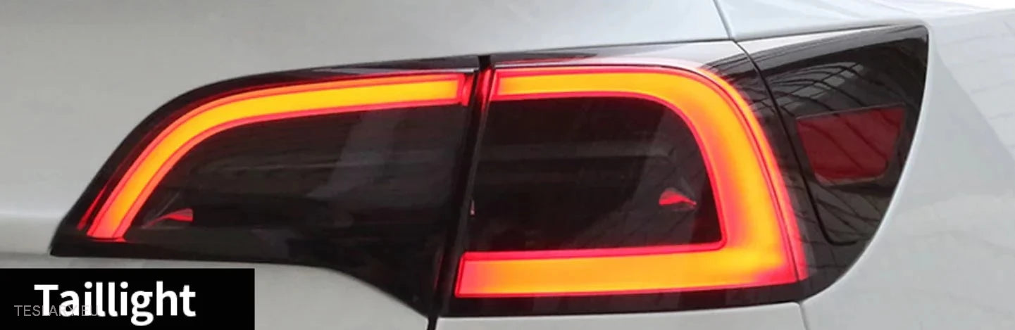 TPU aftan svartur blær fyrir Tesla Model 3, Y & Highland