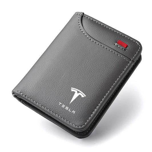 Accesorio Esencial para Propietarios de Tesla: Cartera de Lujo