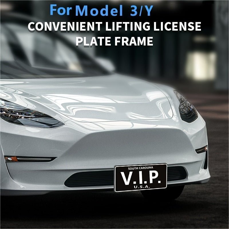 Acessórios para Tesla: Suporte para Placa de Licença Imperdível