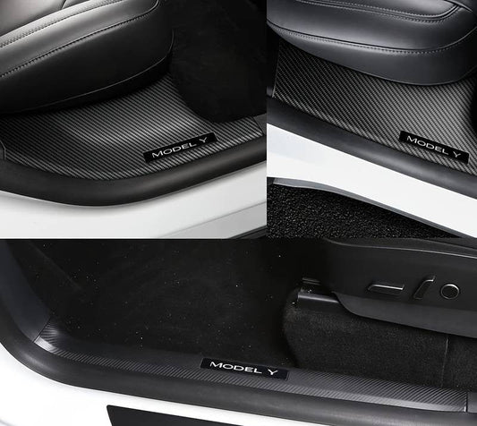 Why Tesla Model Y Owners Need Carbon Fiber Sill Protectors
