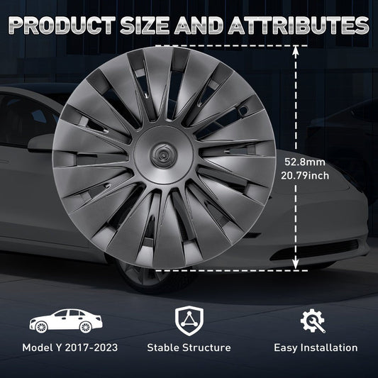 Cubos de Rueda Estilo Blade para Tesla Model Y 2022-2025