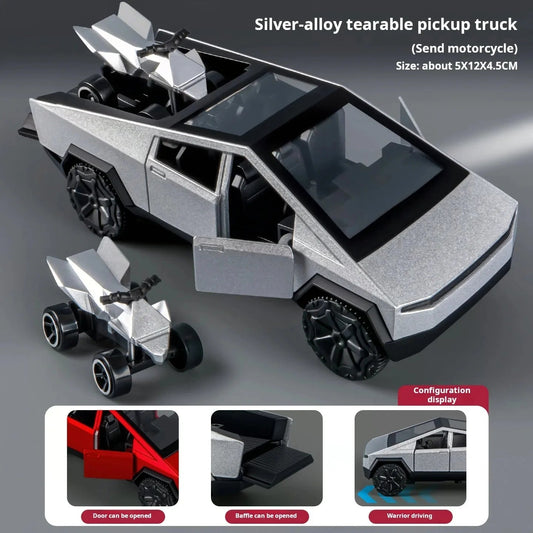 Descubra o Fascinante 1:36 Tesla Cybertruck Off Road Toy Truck