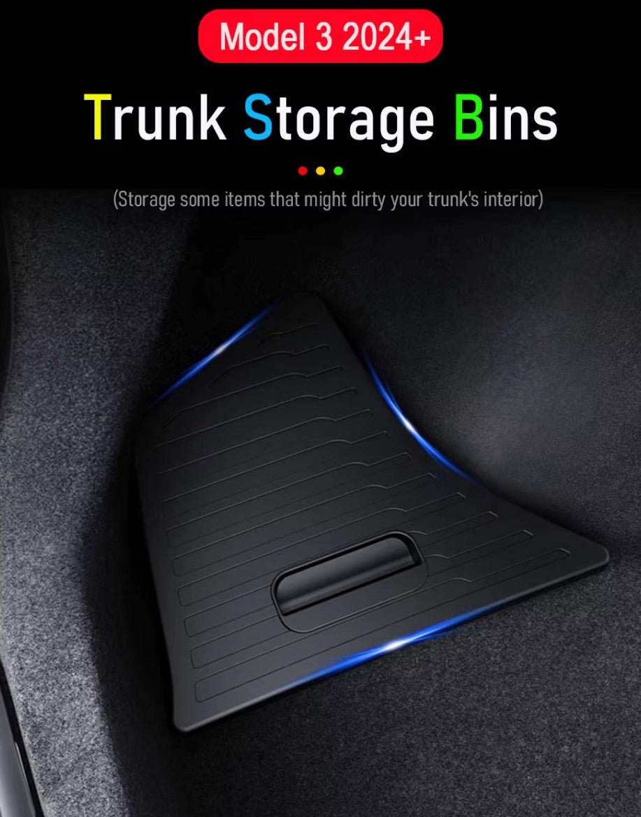 Elevate Tesla Model 3 Experience with Trunk Storage Bins