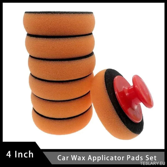 Elevate Tesla's Shine with 4 Inch Wax Applicator Pads