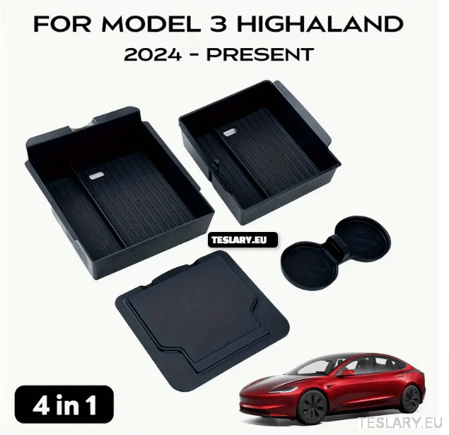 Kit Organizador 4-en-1 para Tesla Model 3 y Y: Mejora tu Espacio