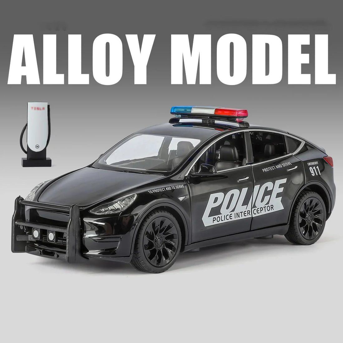 Perché avere il Tesla Model Y SUV Alloy Police Diecast Car