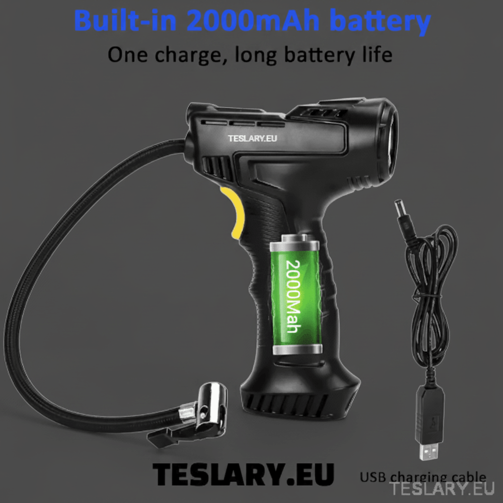 Waarom de Cordless Tyre Compressor onmisbaar is voor Tesla