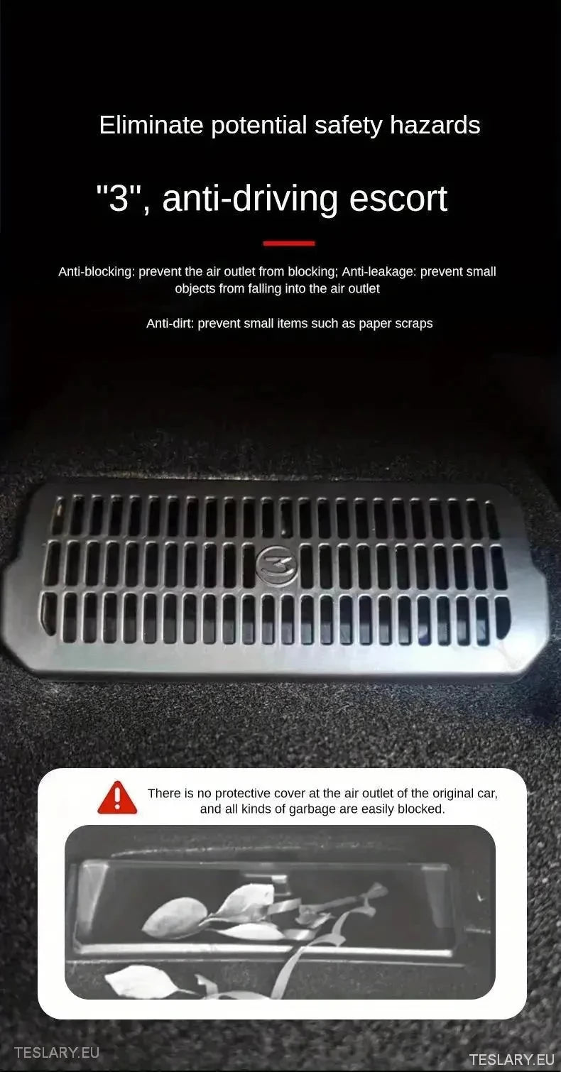 Tesla Model 3 +Highland Under Seat Air Outlet Cover (2 stykker)