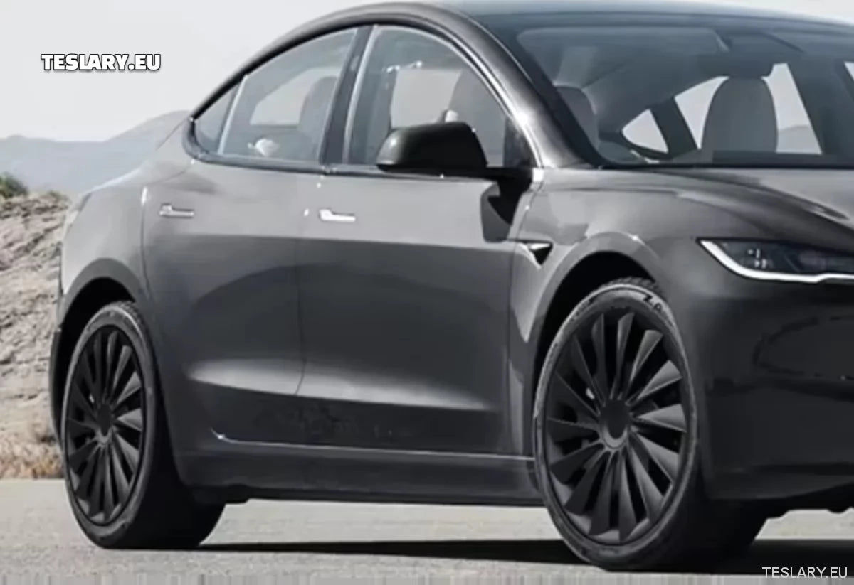 18" Tesla Model 3+ Highland Performance Induction Style Kołpaki - Matowa czerń