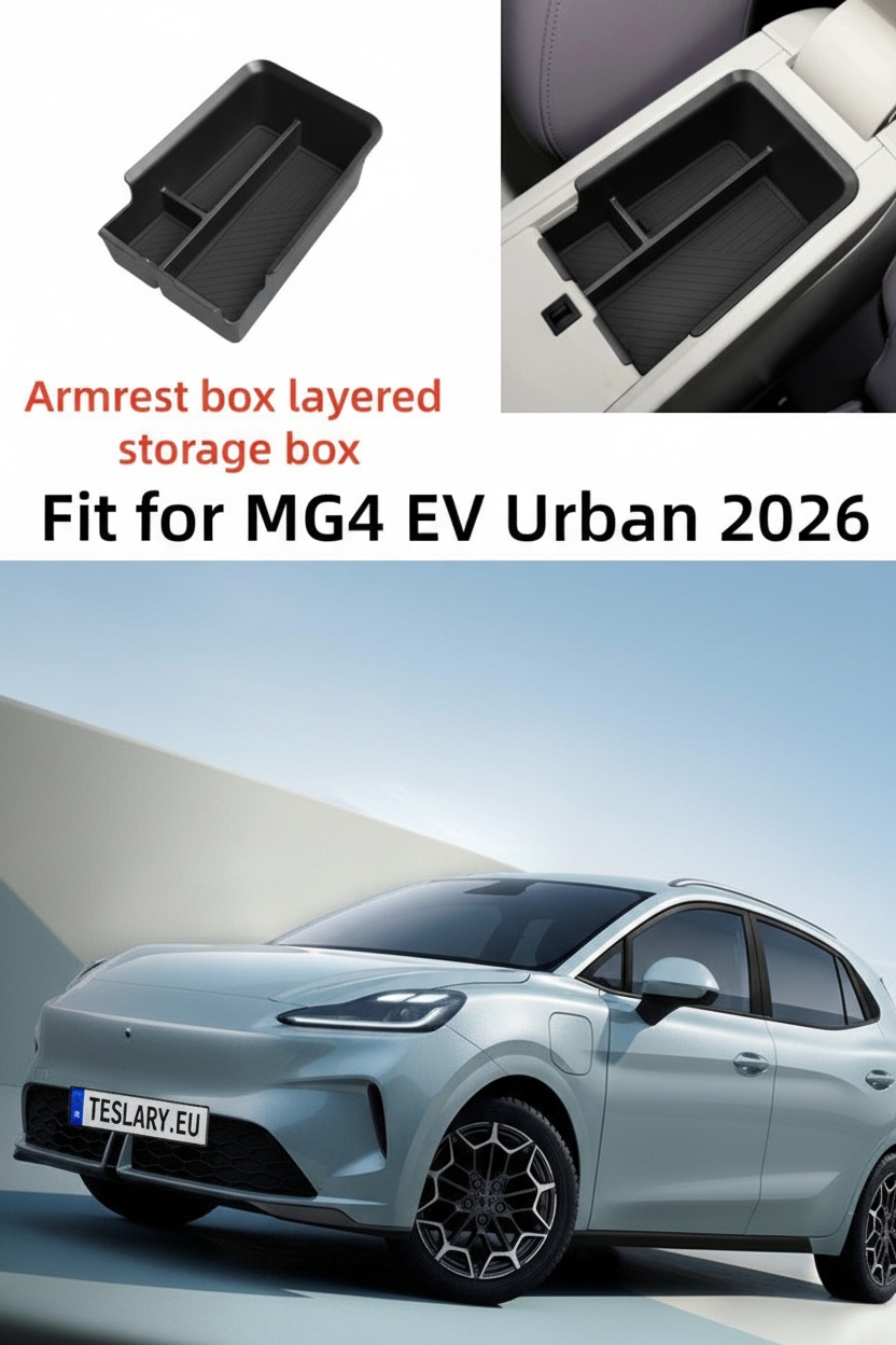 FMG4 EV Urban 2026 Car Armrest Box Storage Tray Center Console Holder Stowing Plate Organizer Interior Accessories Center Console Storage Tray
