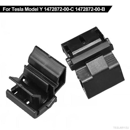 4 piezas de hebillas de plástico duraderas para Tesla para el tronco delantero del modelo Y/3, soporte de fijación de la caja de almacenamiento de equipaje, OE 1472872-00-B (para el modelo Y) 1472872-00-C (modelo 3), negro, hebilla coincidente