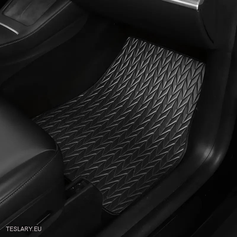 Tappeti da pavimento in pelle PU personalizzati Tesla Model 3 (guida a sinistra)
