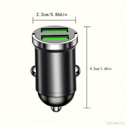 Mini USB Fast Charger Multi Port Adapter Egnet for Tesla, BYD og andre EV -er