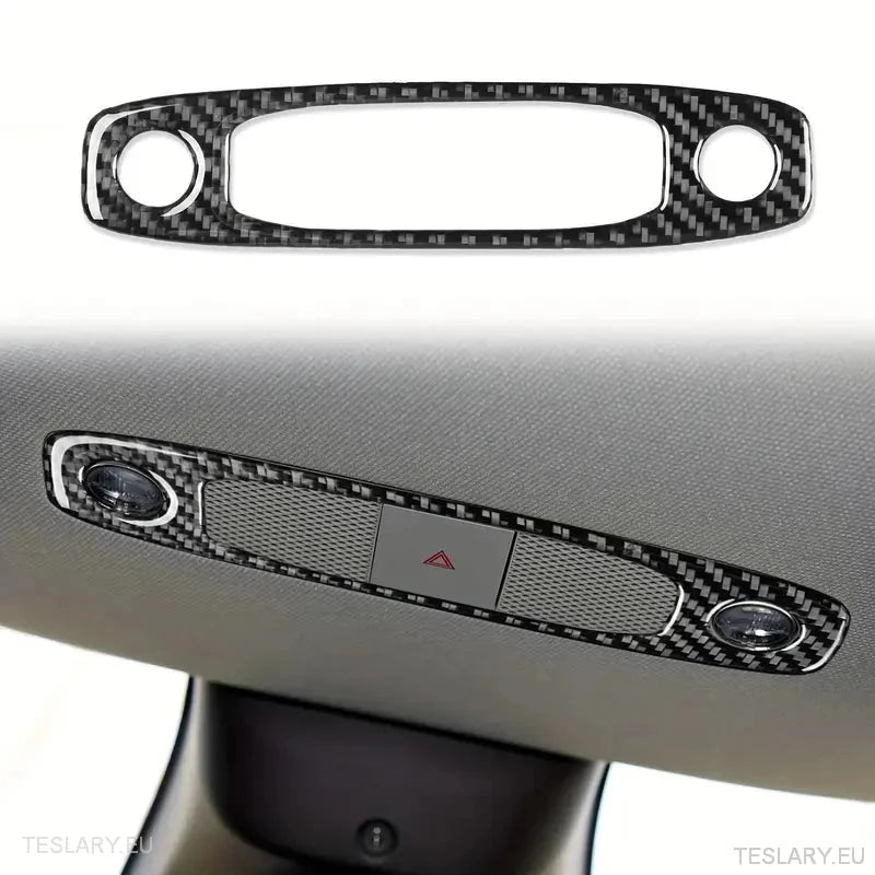 Dome/Map Light Cover för Tesla 3/Y kolfiber