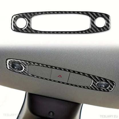 Dome/Map Light Cover för Tesla 3/Y kolfiber