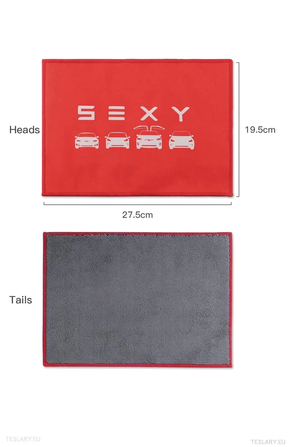 Prosop de pânză de microfibră pentru Tesla cu logo -ul S 3 x Y