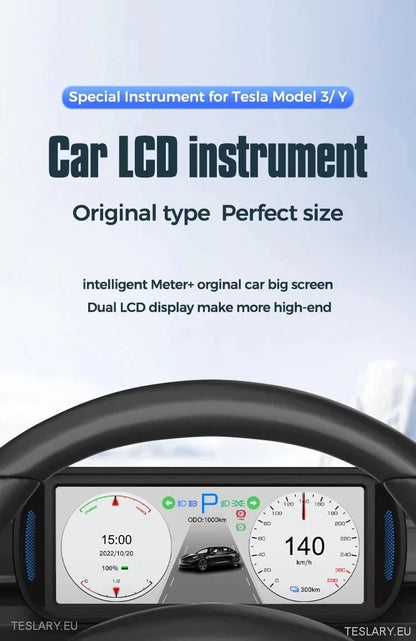 Tesla 3/Y Dash Instrument Panel 6.8" Wide IPS Panel -TESLARY.IE Tesla Shop Europe