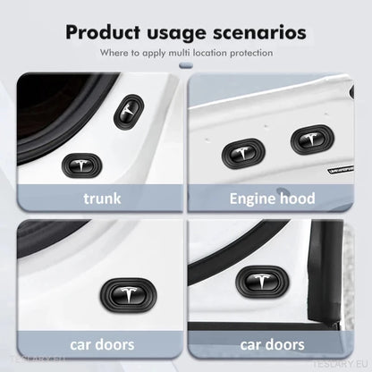 Tesla 3 Y S X hang, redukáló ütés -elnyelő párnák logóval - 12 Pack